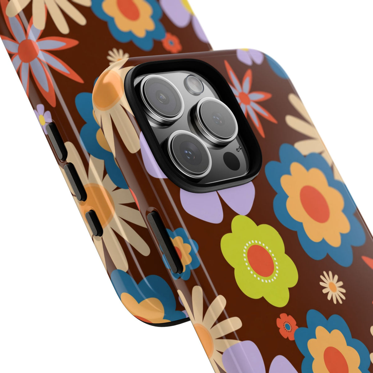 Flowers - Brown/Blue