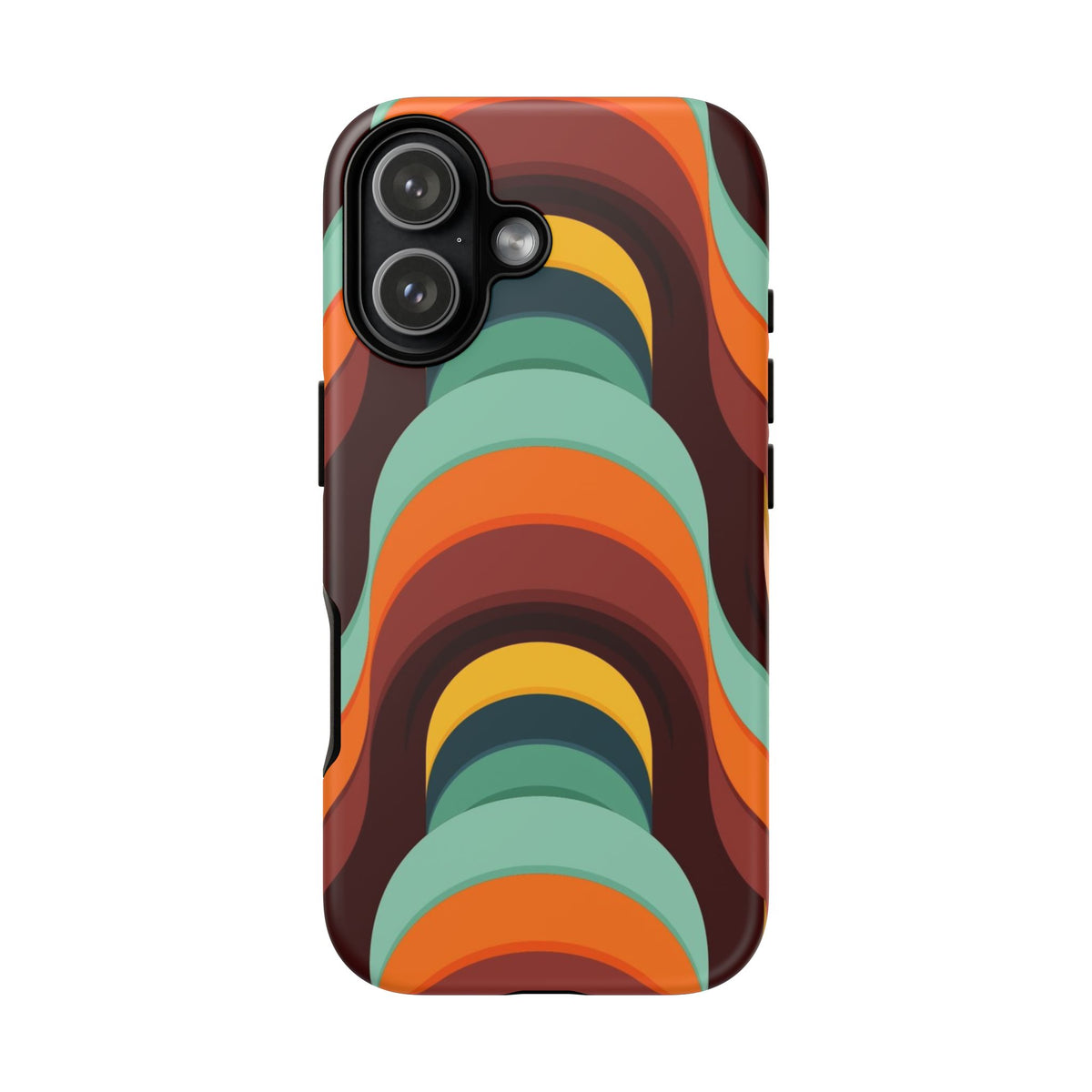 60's Wallpaper - Orange/Blue