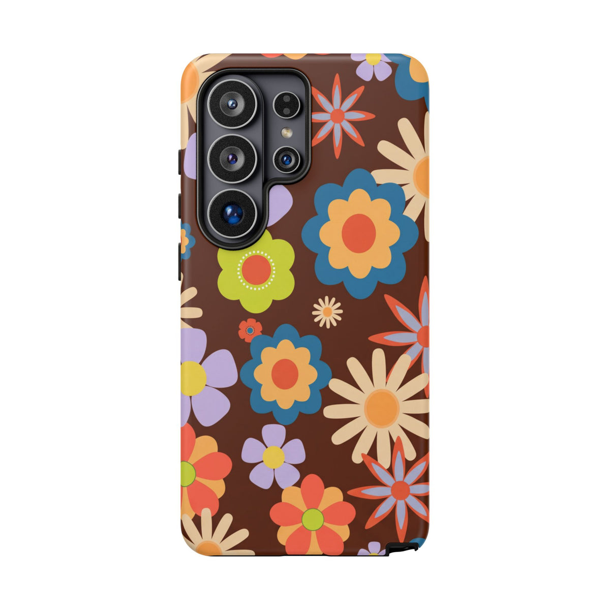 Flowers - Brown/Blue