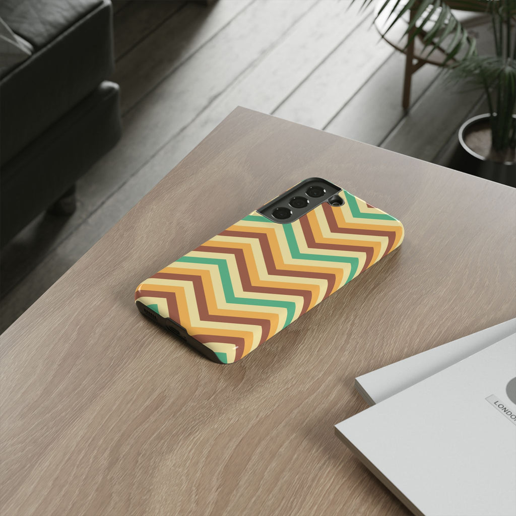 Zig Zags - Brown/Green