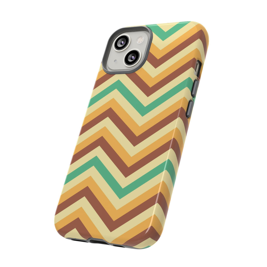 Zig Zags - Brown/Green