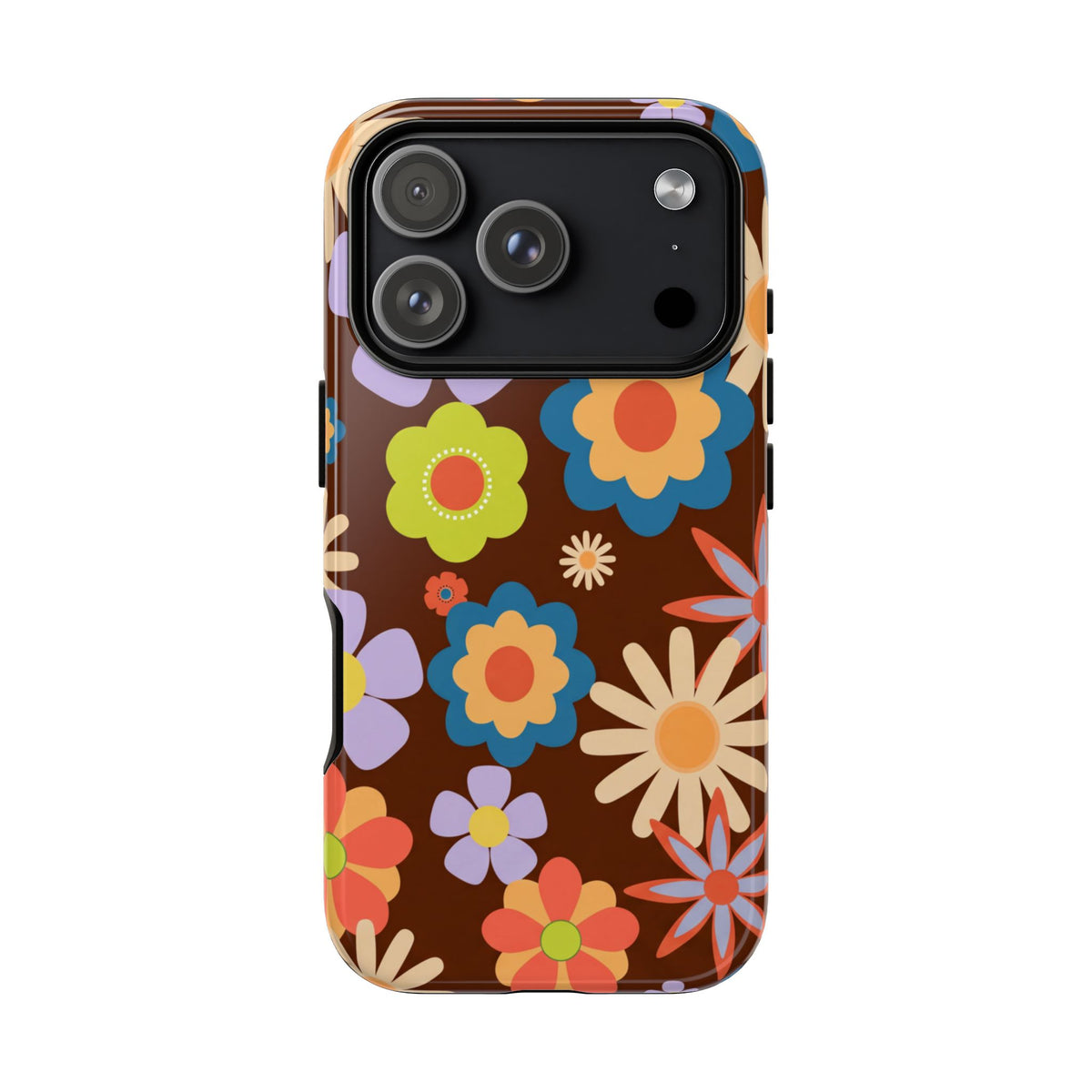 Flowers - Brown/Blue