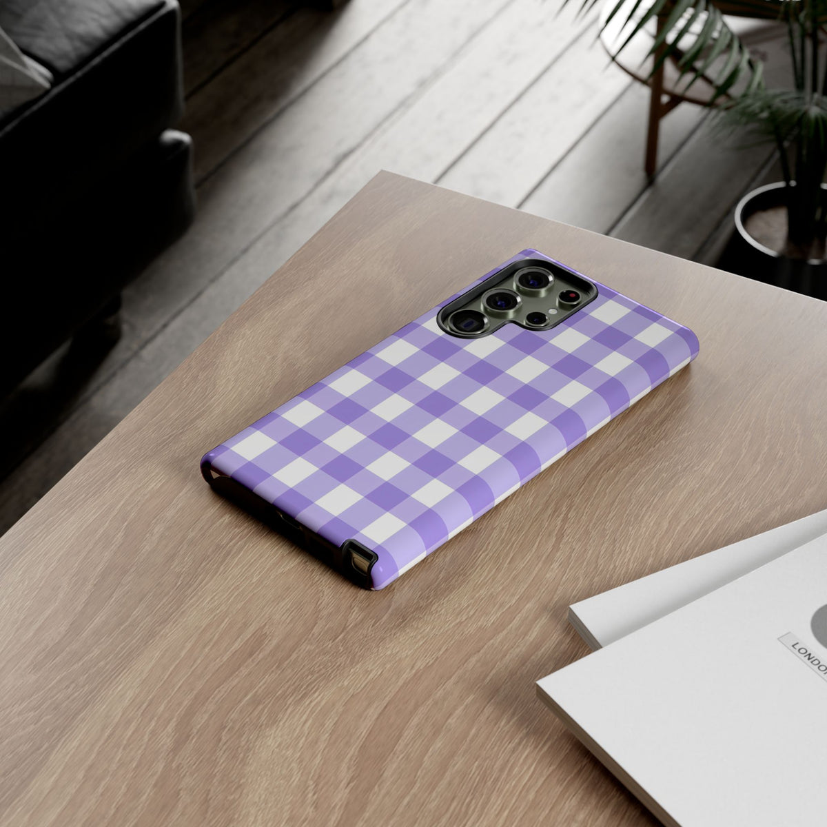 Checked - Lavender