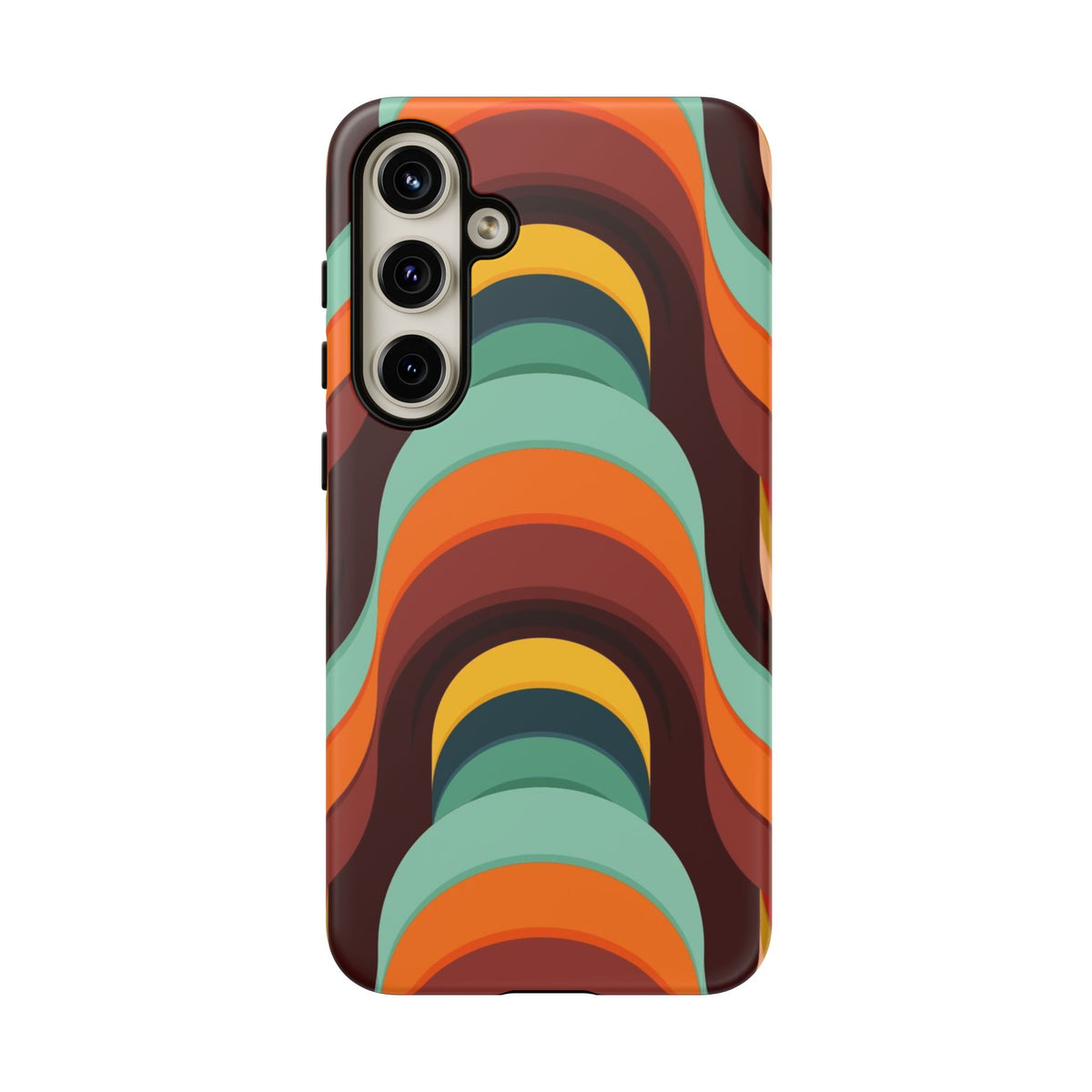 60's Wallpaper - Orange/Blue