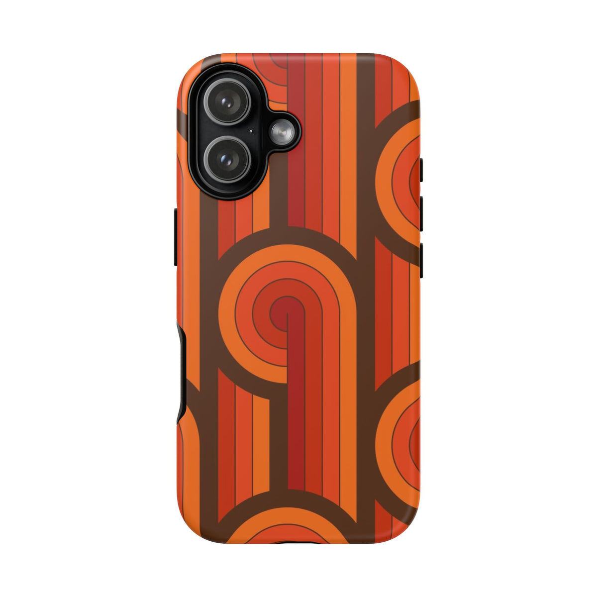 60's Wallpaper - Orange/Brown