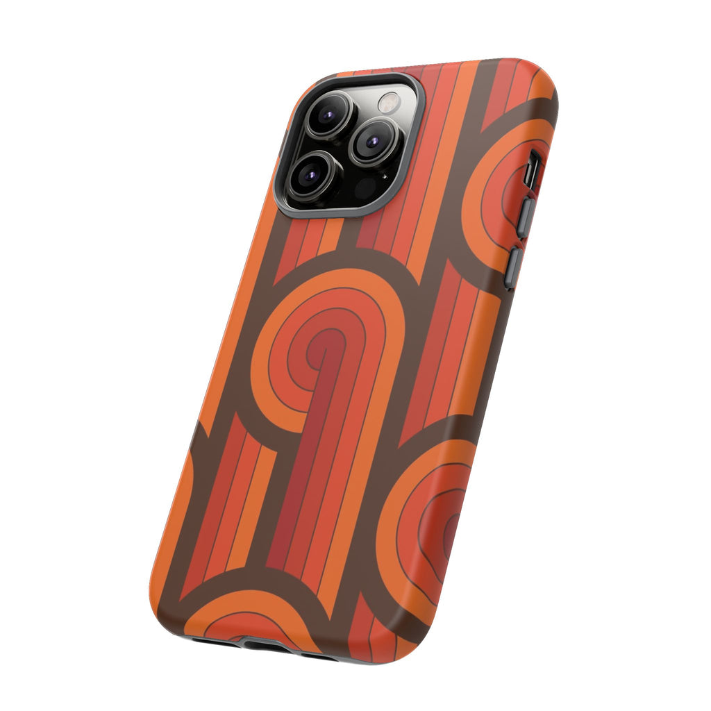 60's Wallpaper - Orange/Brown