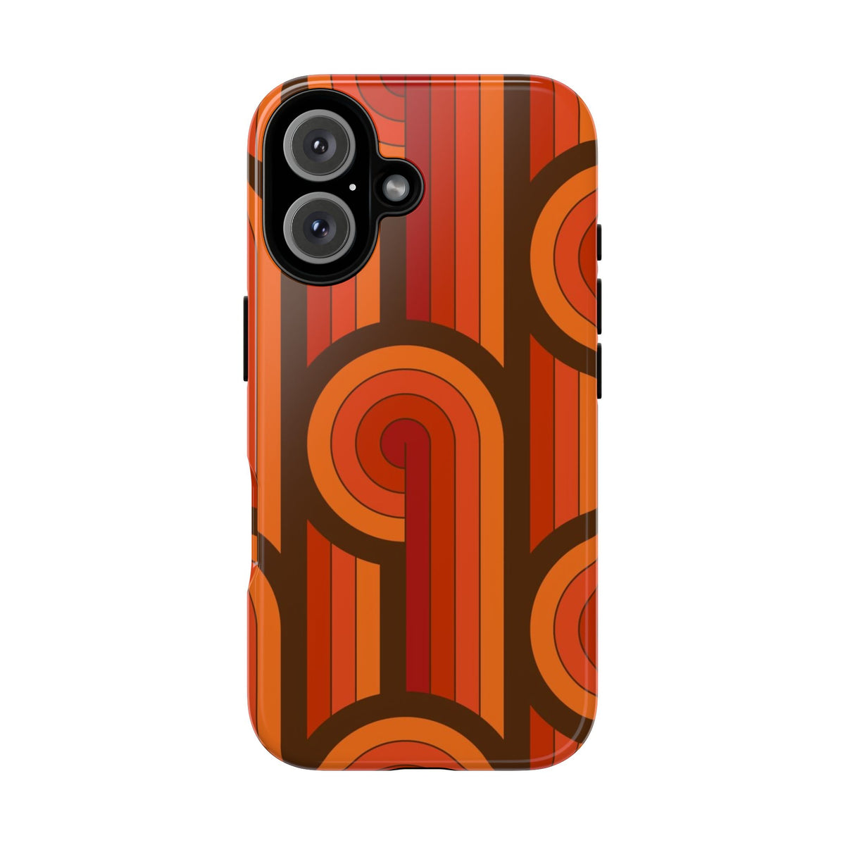60's Wallpaper - Orange/Brown