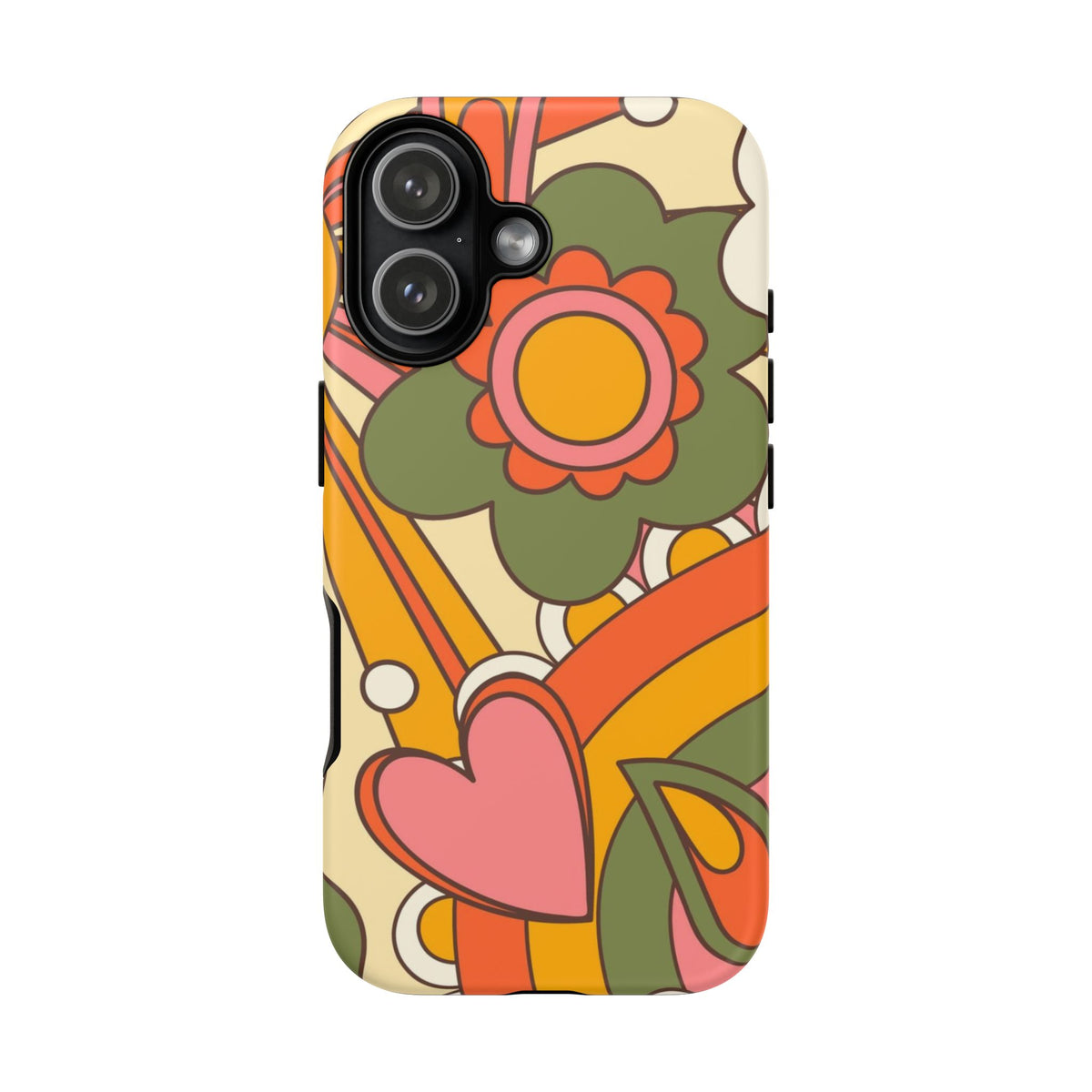 60's Wallpaper - Pink/Green