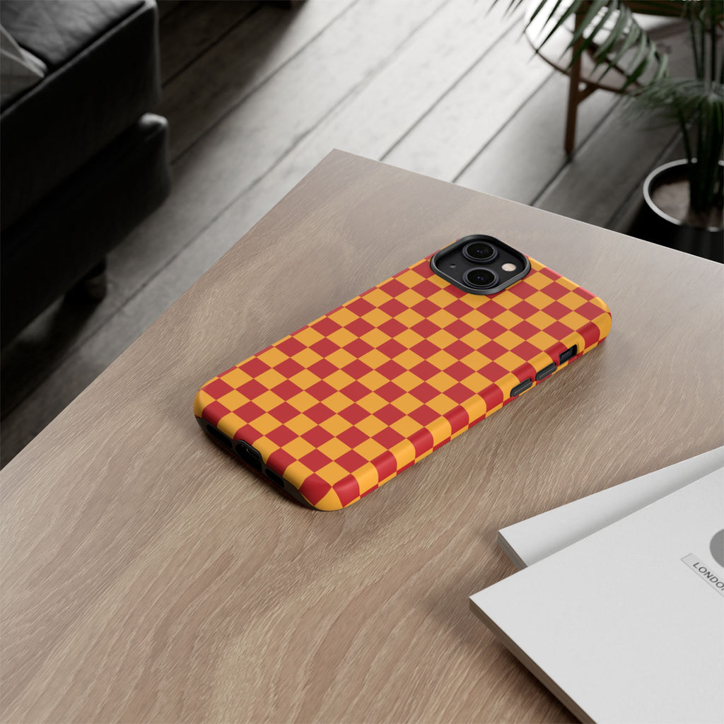Checked - Red/Yellow