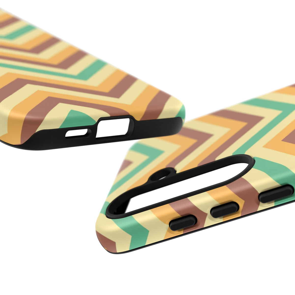 Zig Zags - Brown/Green