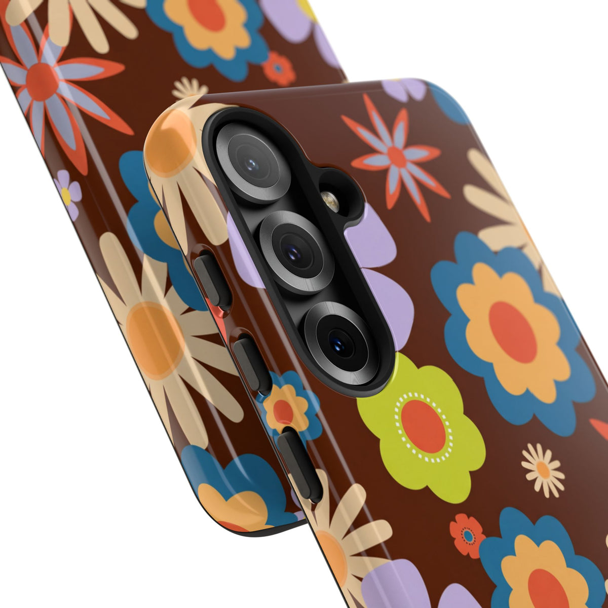 Flowers - Brown/Blue