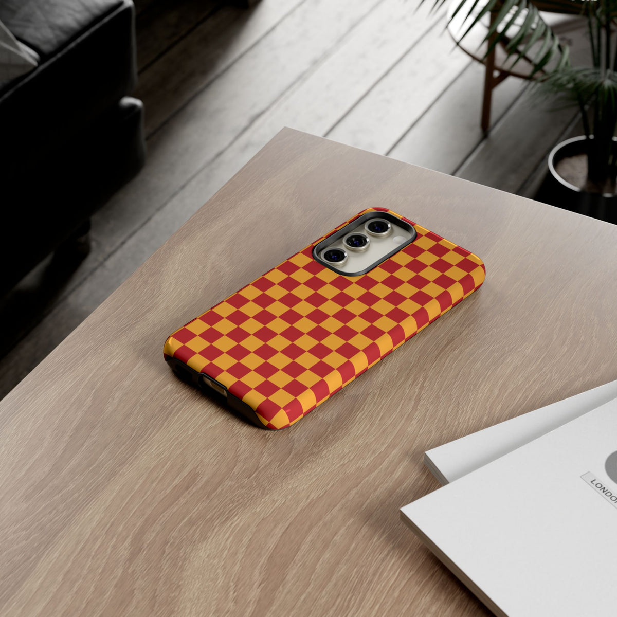 Checked - Red/Yellow