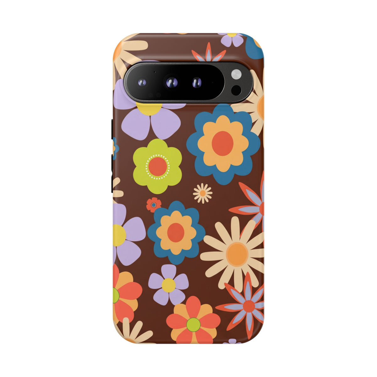 Flowers - Brown/Blue