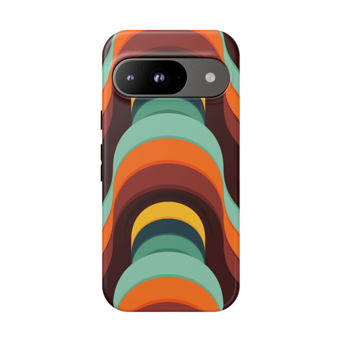 60's Wallpaper - Orange/Blue