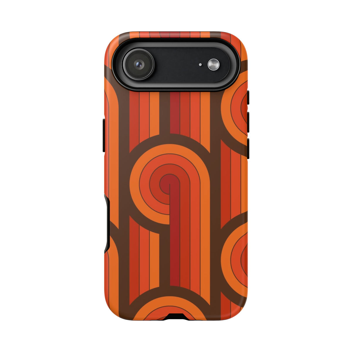 60's Wallpaper - Orange/Brown
